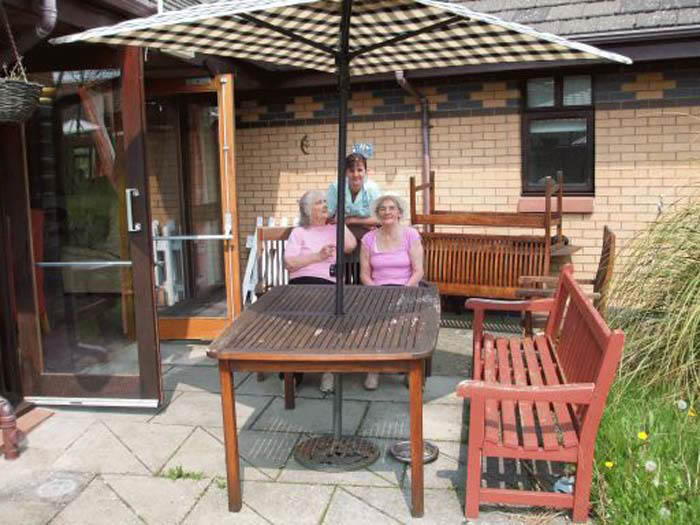 Residents in the garden