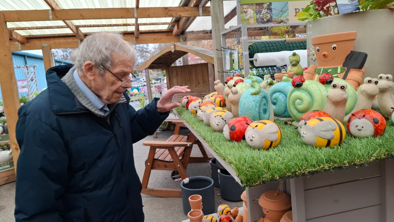 Resident at garden centre