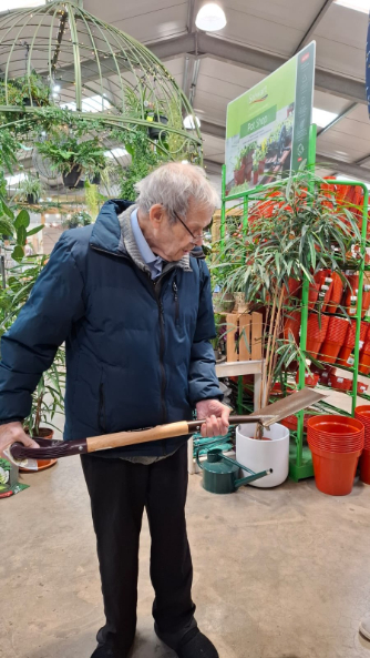 Resident at a garden centre